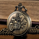 Halloween Ghost Pocket Watch with Chain