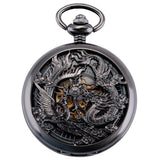 Dragon Mechanical Pocket Watches for Men