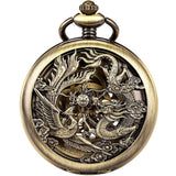 Dragon Mechanical Pocket Watches for Men