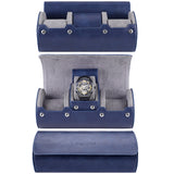 Watch Travel Case 3 Slots Watch Box Roll Case Portable Roll Travel Case PU Leather Watch Box