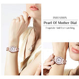 SIBOSUN Lady Women Wrist Watch Silver Stainless Steel Crystal Quartz Dress Bling Bracelet