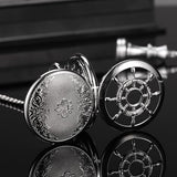 Pocket Watch Mechanical Pocket Watch Hollow Rudder Case Skeleton Steampunk Hand Wind Pocket Watches