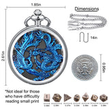 Mini D&D Dice Set DND Pocket Watch Shell 7PCS Micro Polyhedral Dice Set Metal Dice Dungeons and Dragons Gifts