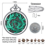 Mini D&D Dice Set DND Pocket Watch Shell 7PCS Micro Polyhedral Dice Set Metal Dice Dungeons and Dragons Gifts