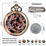 Mini D&D Dice Set DND Pocket Watch Shell 7PCS Micro Polyhedral Dice Set Metal Dice Dungeons and Dragons Gifts