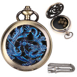 Mini D&D Dice Set DND Pocket Watch Shell 7PCS Micro Polyhedral Dice Set Metal Dice Dungeons and Dragons Gifts