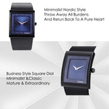 Men's Minimalist Business Leather Strap Watch