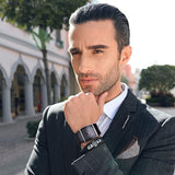 Men's Minimalist Business Leather Strap Watch